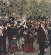 Adolph von Menzel Abreise Konig Wilhelms I oil